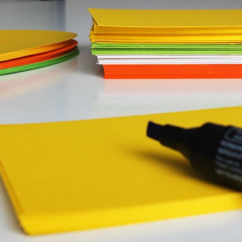 Foto Moderationszettel